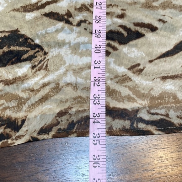 Lane Bryant semi sheer animal print blouse - Picture 9 of 11